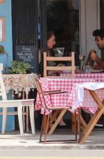 EMILY GORDON and Kumail Nanjiani Out for Lunch in Los Angeles 07/23/2021