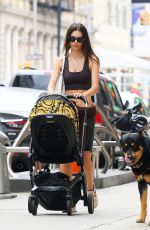 EMILY RATAJKOWSKI and Sebastian Bear McClard Out with Their baby and Dog in New York 07/10/2021