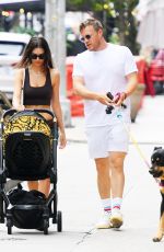 EMILY RATAJKOWSKI and Sebastian Bear McClard Out with Their baby and Dog in New York 07/10/2021