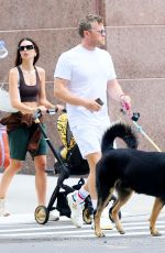 EMILY RATAJKOWSKI and Sebastian Bear McClard Out with Their baby and Dog in New York 07/10/2021