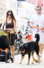 EMILY RATAJKOWSKI and Sebastian Bear McClard Out with Their baby and Dog in New York 07/10/2021