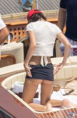 EMILY RATAJKOWSKI in Bikini and Sebastian Bear-McClard at a Baot in Nerano 07/27/2021