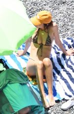 EMILY RATAJKOWSKI in Bikini at a Beach in Positano 07/22/2021