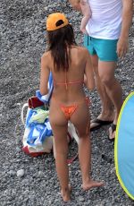 EMILY RATAJKOWSKI in Bikini at a Beach in Positano 07/24/2021