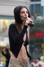 EMILY RATAJKOWSKI on the Set of Coca-Cola Zero Sugar Commercial in New York 07/13/2021