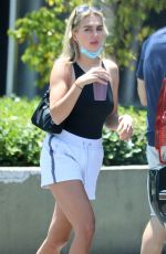 EMMA KROKDAL and Dolph Lundgren at Earthbar in West Hollywood 07/30/2021