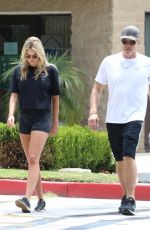 EMMA KROKDAL and Dolph Lundgren Out for Cardio Walk in Beverly Hills 07/18/2021