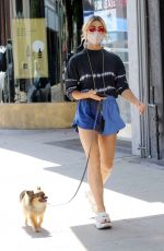 EMMA SLATER Out with Her Dog in Los Angeles 07/21/2021