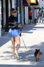 EMMA SLATER Out with Her Dog in Los Angeles 07/21/2021