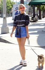 EMMA SLATER Out with Her Dog in Los Angeles 07/21/2021
