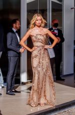 FRIDA AASEN Leaves Martinez Hotel in Cannes 07/08/2021