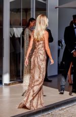 FRIDA AASEN Leaves Martinez Hotel in Cannes 07/08/2021