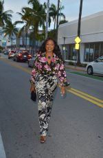 GARCELLE BEAUVAIS at Mila Restaurant in Miami 07/18/2021