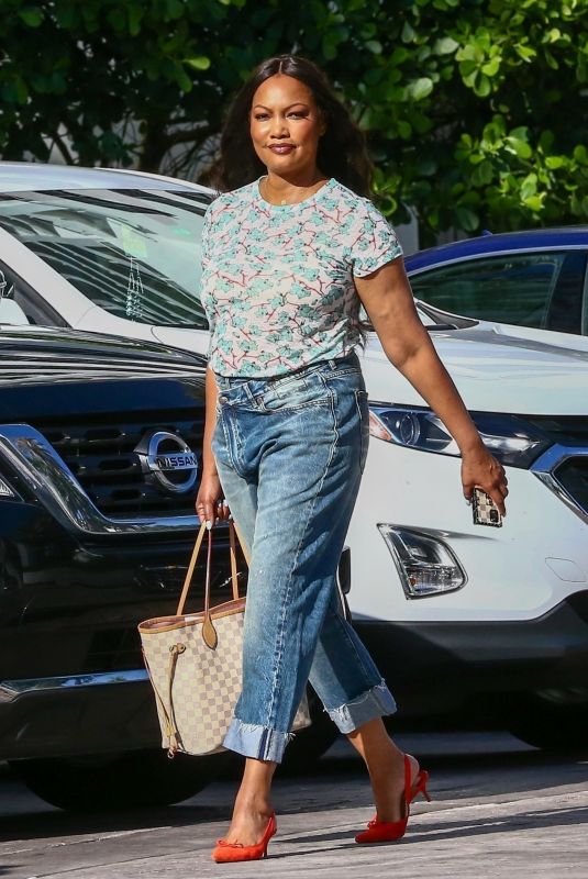 GARCELLE BEAUVAIS in Denim Leaves Her Hotel in Miami 07/16/2021