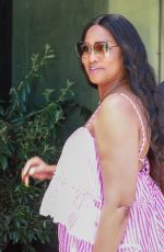 GARCELLE BEAUVAIS Out for Lunch with her Dating Coach in Sherman Oaks 07/07/2021