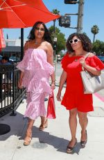 GARCELLE BEAUVAIS Out for Lunch with her Dating Coach in Sherman Oaks 07/07/2021