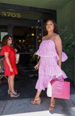 GARCELLE BEAUVAIS Out for Lunch with her Dating Coach in Sherman Oaks 07/07/2021