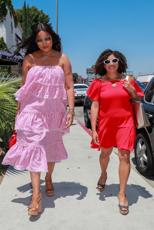 GARCELLE BEAUVAIS Out for Lunch with her Dating Coach in Sherman Oaks 07/07/2021