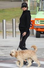 GEORGIA FOWLER Out with Her Dog in Sydney 07/19/2021