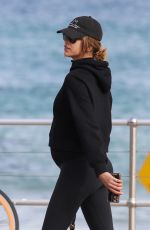 GEORGIA FOWLER Out with Her Dog in Sydney 07/19/2021
