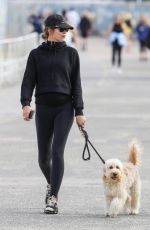 GEORGIA FOWLER Out with Her Dog in Sydney 07/19/2021