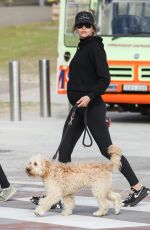 GEORGIA FOWLER Out with Her Dog in Sydney 07/19/2021
