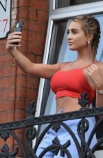 GEORGIA HARRISON at Her Hotel Isolation in London 07/29/2021