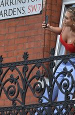 GEORGIA HARRISON at Her Hotel Isolation in London 07/29/2021
