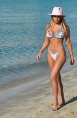 GEORGIA HARRISON in Bikini at a Beach in Miami 07/23/2021