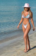 GEORGIA HARRISON in Bikini at a Beach in Miami 07/23/2021