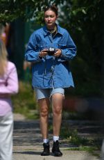 GIGI HADID at a Photoshoot in Brooklyn 07/27/2021