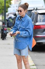 GIGI HADID at a Photoshoot in Brooklyn 07/27/2021