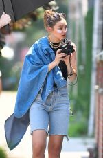 GIGI HADID at a Photoshoot in Brooklyn 07/27/2021