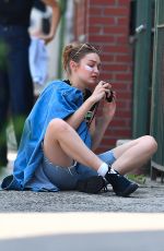 GIGI HADID at a Photoshoot in Brooklyn 07/27/2021