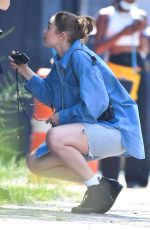 GIGI HADID at a Photoshoot in Brooklyn 07/27/2021