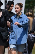 GIGI HADID at a Photoshoot in Brooklyn 07/27/2021
