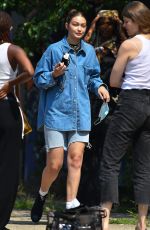 GIGI HADID at a Photoshoot in Brooklyn 07/27/2021