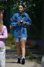 GIGI HADID at a Photoshoot in Brooklyn 07/27/2021