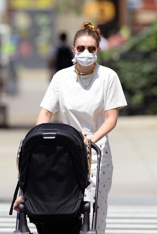 GIGI HADID Out with Her Baby in New York 07/28/2021