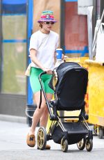 GIGI HADID Out with Her Baby Khia in New York 07/29/2021