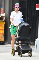 GIGI HADID Out with Her Baby Khia in New York 07/29/2021