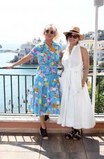 GINA GERSHON and TRUDIE STYLER at a Boat in Ischia 07/22/2021