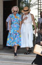 GINA GERSHON and TRUDIE STYLER at a Boat in Ischia 07/22/2021