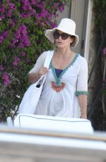 GINA GERSHON at Hotel Regina in Ischia 07/20/2021