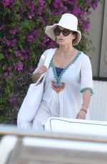GINA GERSHON at Hotel Regina in Ischia 07/20/2021