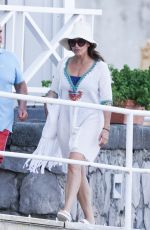 GINA GERSHON at Hotel Regina in Ischia 07/20/2021