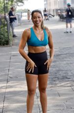 GINA RODRIGUEZ on the Set of a Untitled Movie in New York 07/27/2021