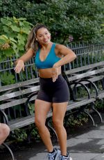 GINA RODRIGUEZ on the Set of a Untitled Movie in New York 07/27/2021
