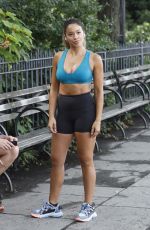 GINA RODRIGUEZ on the Set of a Untitled Movie in New York 07/27/2021