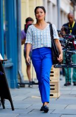 GINA RODRIGUEZ on the Set of Players in New York 07/28/2021